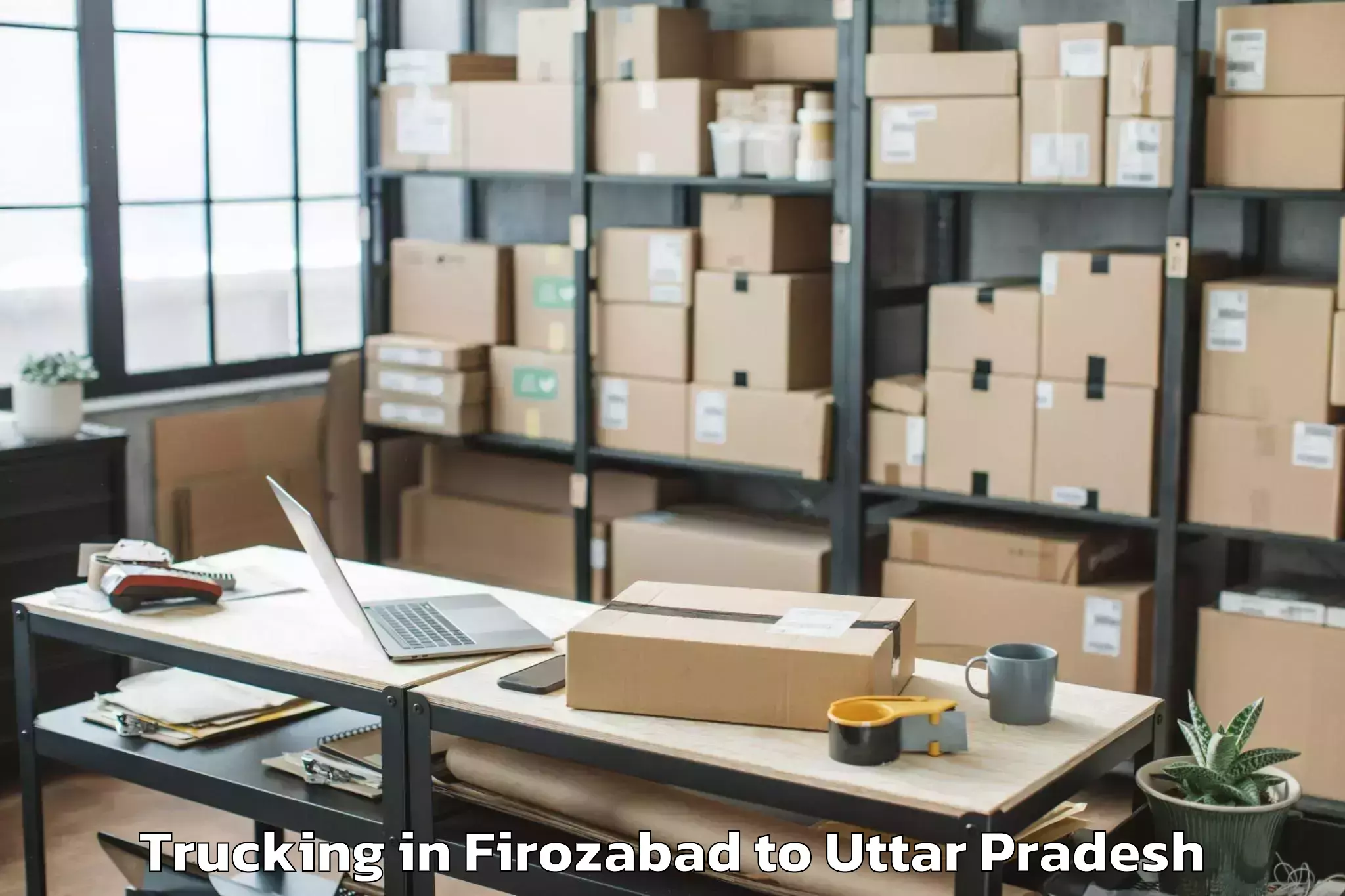 Book Firozabad to Mariahu Trucking